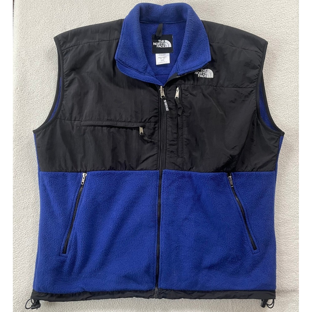 Vintage The‎ North Face Denali Fleece Vest Mens XXL Blue Black USA Made Gorpcore